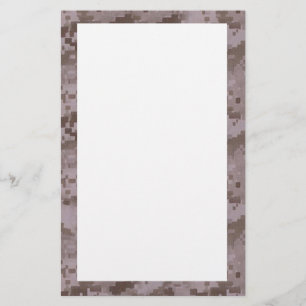 Papelería Camuflaje digital del desierto con blanco