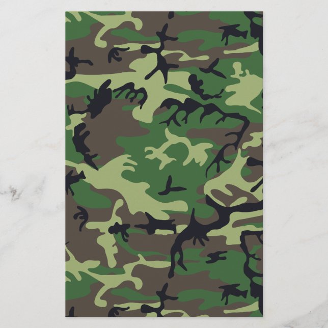 Papelería Camuflaje militar (Anverso)