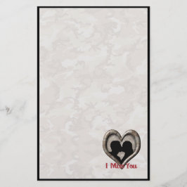 Papelería Camuflaje militar "Miss You"