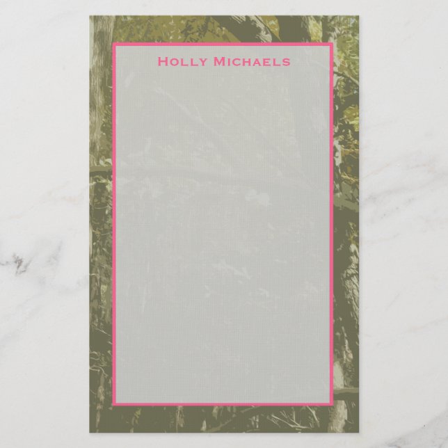 Papelería Camuflaje y efectos de escritorio personalizados (Anverso)