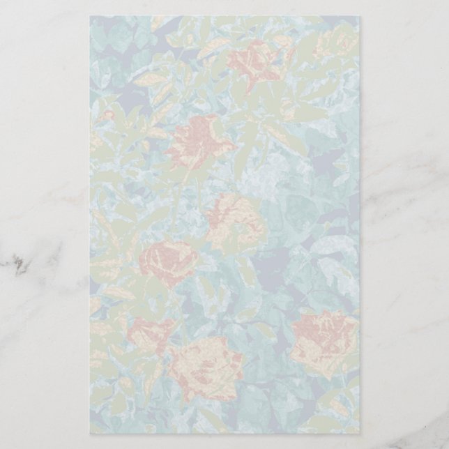 Papelería Camuflaje y flores (Anverso)