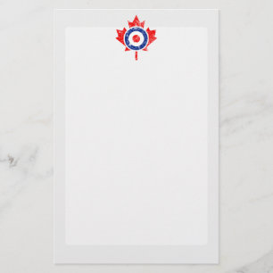 Papelería Canadiense Maple Leaf Roundel Grunge Mod CANADA