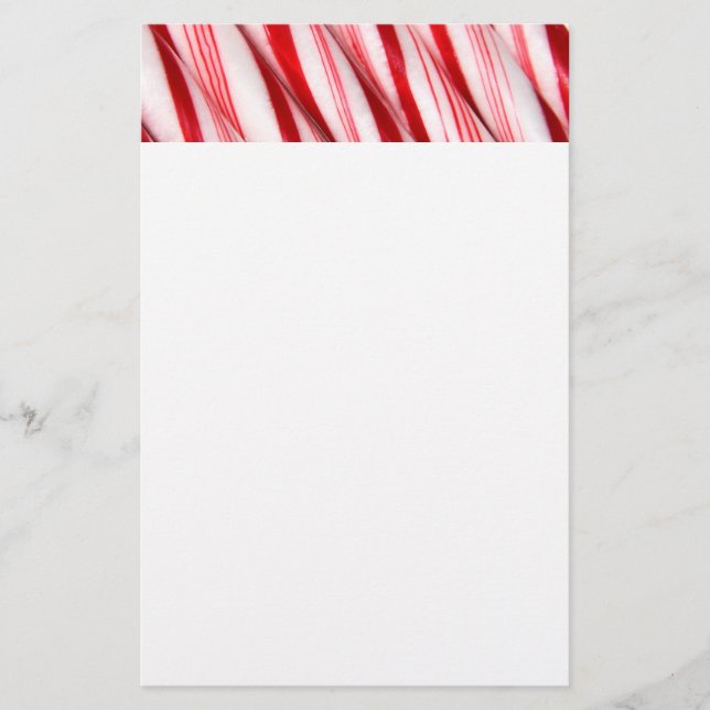 Papelería Candy Canes Stationery (Anverso)