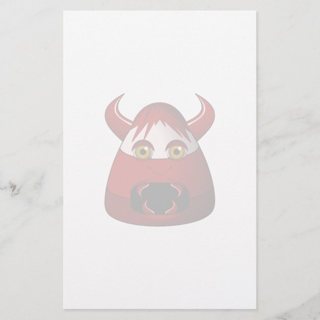 Papelería Candy Corn Devil (Anverso)