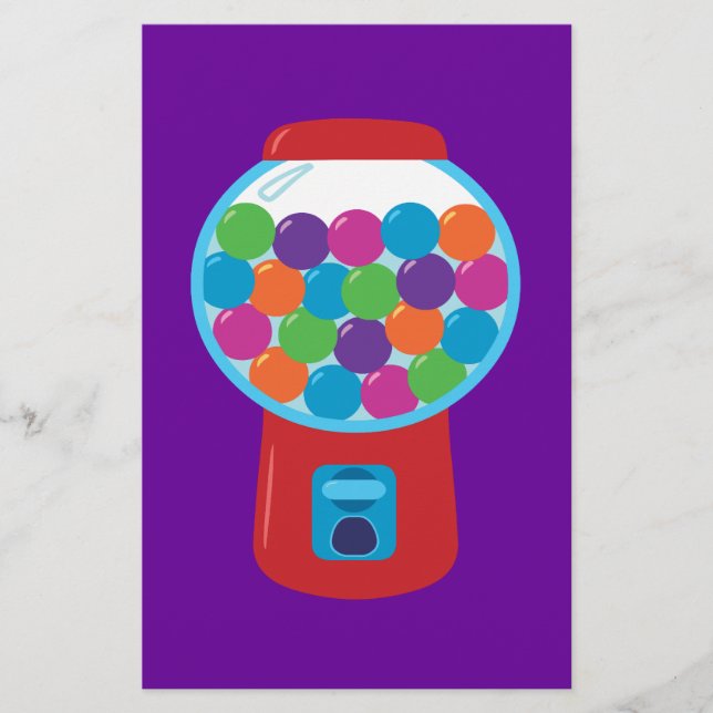 Papelería Candy Gumball Machine (Anverso)