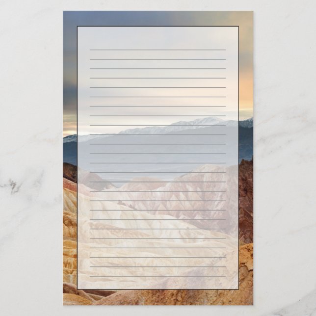 Papelería Cañón de Oro al atardecer (Anverso)