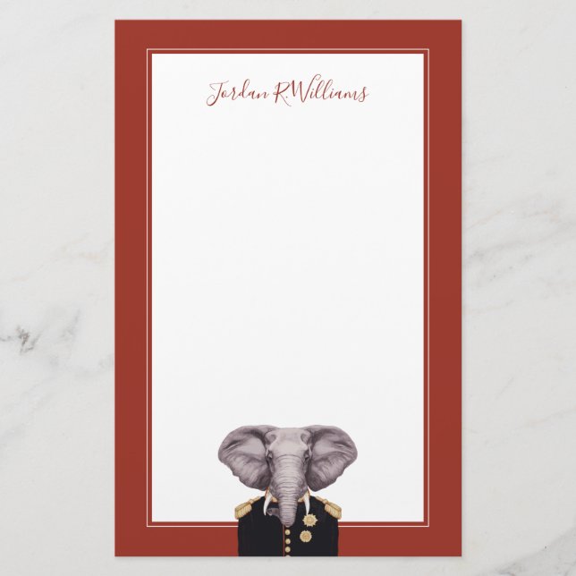 Papelería Capitán Elephant el | añade su nombre (Anverso)