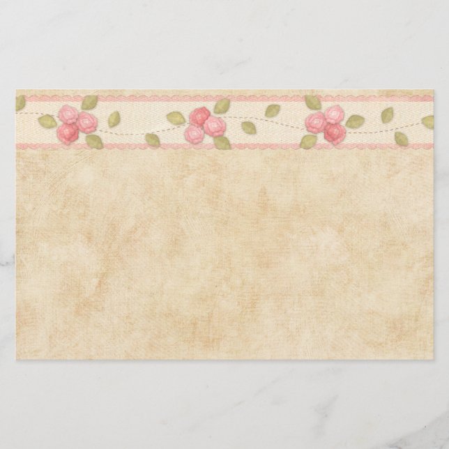 Papelería Capullo de rosa inmóvil (Anverso)