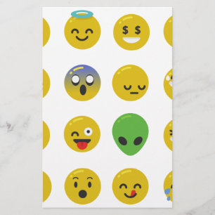 Papelería cara feliz de la emoji