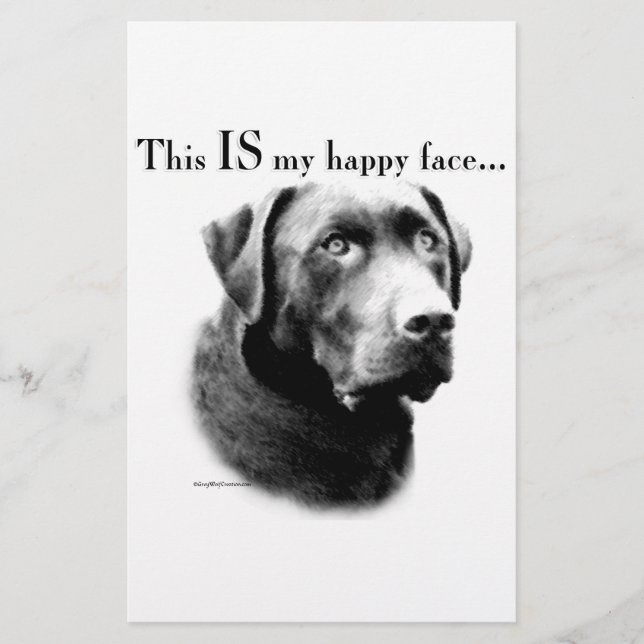 Papelería Cara feliz de laboratorio (Anverso)