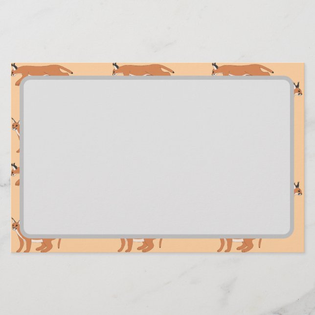 Papelería Caracals  (Anverso)