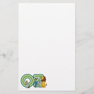 Papelería Caracteres de mago de Oz del vintage y letras del