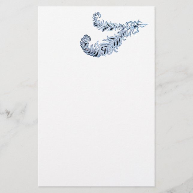 Papelería CARACTERÍSTICAS DE DIAMANTE, blanco y negro (Anverso)