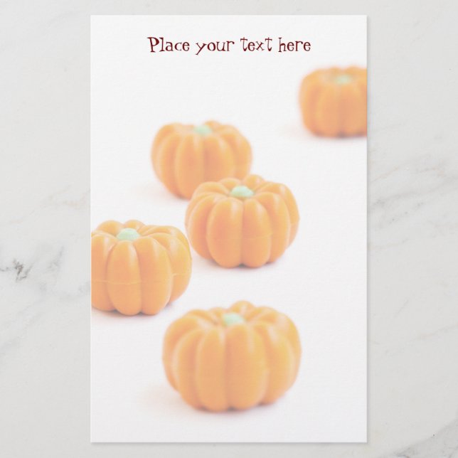 Papelería Caramelos de calabaza de Halloween (Anverso)
