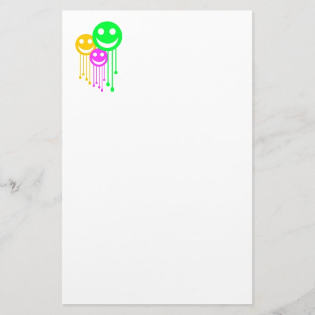 Papelería Caras sonrientes (Anverso)