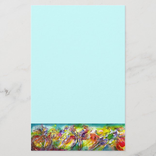 Papelería CARNAVAL/danza ITALIANOS, música, teatro (Anverso)