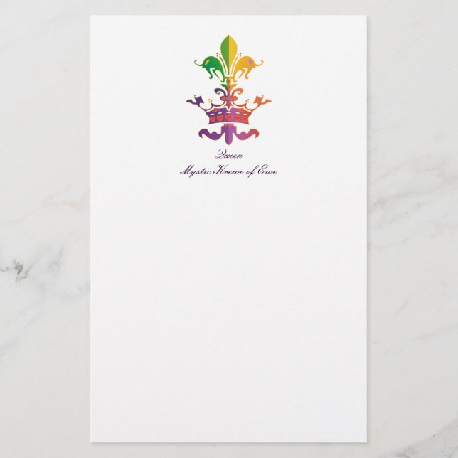 Papelería Carnaval Fleur de Crown (Anverso)