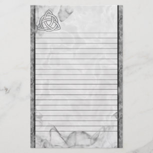 Papelería Cartabón de plata de Triquetra alineado