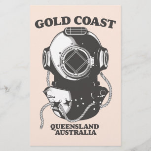 Papelería Cartel de buceo de Gold Coast Queensland Australia