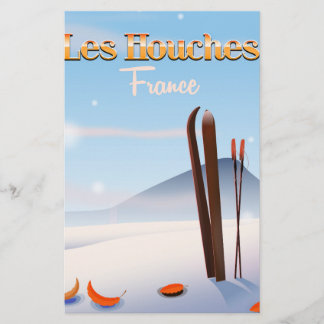 Papelería Cartel de esquí de Les Houches Francia