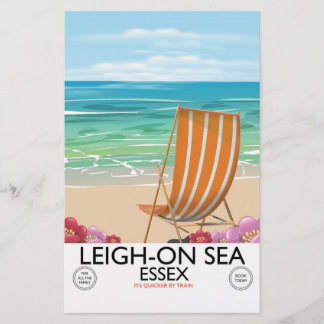 Papelería Cartel de la costa de Essex en Leigh-on-Sea