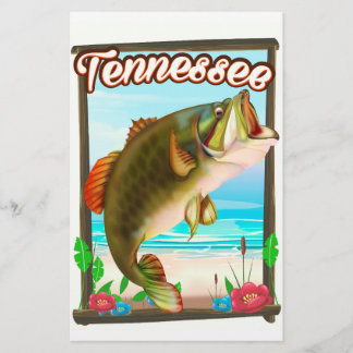 Papelería Cartel de pesca de Tennessee.