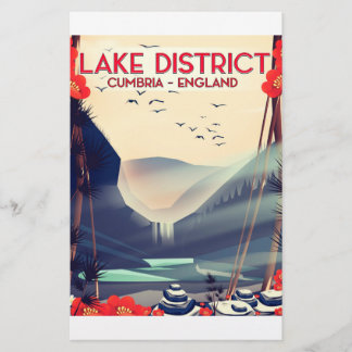Papelería Cartel de vacaciones del Distrito de los Lagos Cum