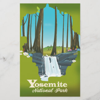 Papelería Cartel de vacaciones del Parque Nacional Yellowsto