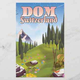 Papelería Cartel de viaje a Dom Suiza