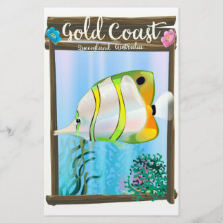 Papelería Cartel de viaje a Gold Coast Australia.