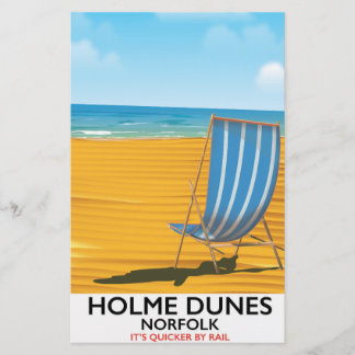 Papelería Cartel de viaje a Holme Dunes Norfolk