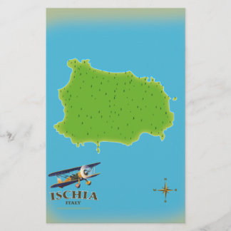 Papelería cartel de viaje a Isquia Italia