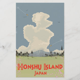 Papelería Cartel de viaje a la isla de Honshu, Japón