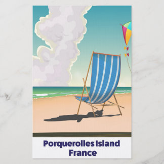 Papelería Cartel de viaje a la isla de Porquerolles Francia