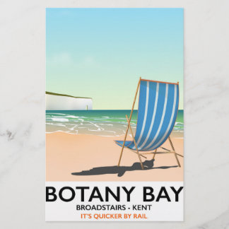 Papelería Cartel de viaje a la playa Botany Bay, Broadstairs