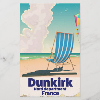 Papelería Cartel de viaje a la playa de Dunkerque