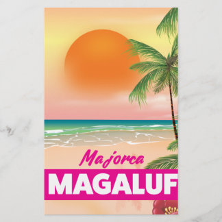 Papelería Cartel de viaje a la playa de Magaluf Mallorca