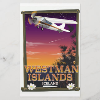 Papelería Cartel de viaje a las Islas Westman de Islandia