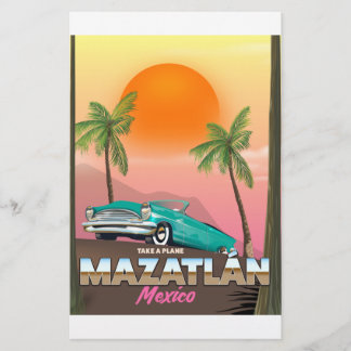 Papelería Cartel de viaje a Mazatlán México
