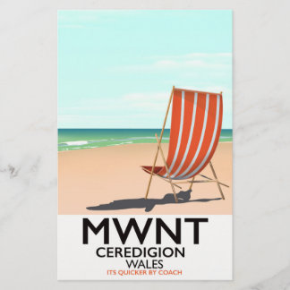 Papelería Cartel de viaje a Mwnt, Ceredigion Gales
