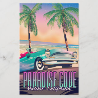 Papelería Cartel de viaje a Paradise Cove,Malibu,California