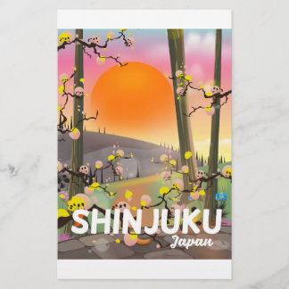 Papelería Cartel de viaje a Shinjuku Japón