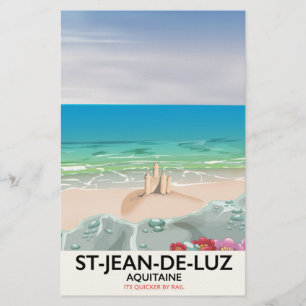 Papelería Cartel de viaje a St-Jean-de-Luz, Aquitaine