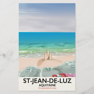 Papelería Cartel de viaje a St-Jean-de-Luz, Aquitaine