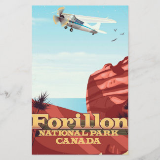 Papelería Cartel de viaje al Parque Nacional Forillon, Canad