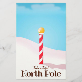 Papelería cartel de viaje al Polo Norte