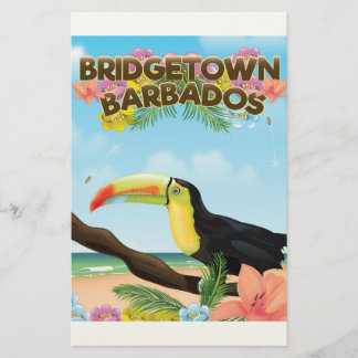 Papelería Cartel de viaje de Bridgetown Barbados Tucán