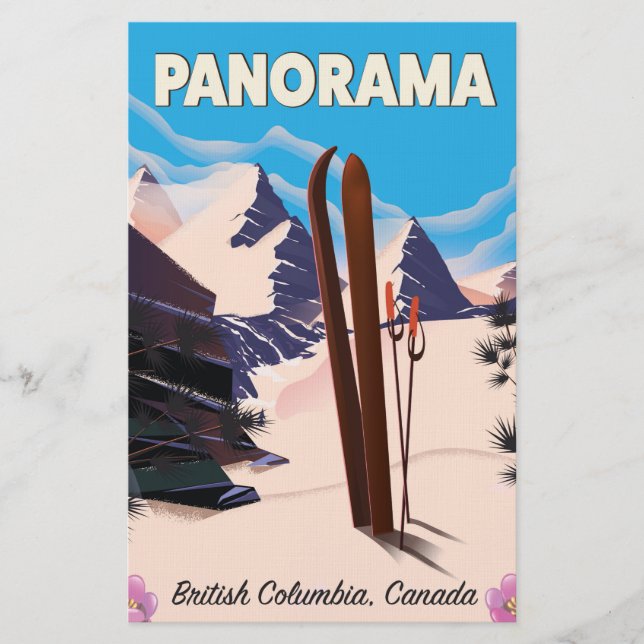Papelería Cartel de viaje de Panorama Canadá (Anverso)