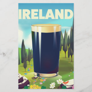 Papelería Cartel de viaje de pinta de Irlanda