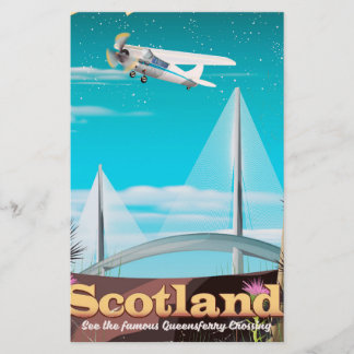 Papelería cartel de viaje de Scotland Queensferry Crossing